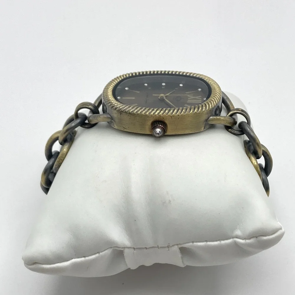 Premier Designs Women's Watch 34mm Brass Tone Toggle Clasp Autumn New Battery 7